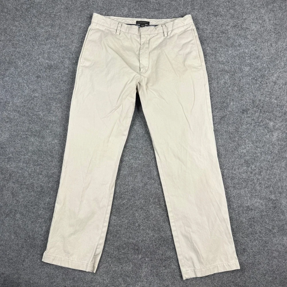 Banana Republic Pants Mens Size 32x32 Beige Gavin Chino Straight Cotton Khaki